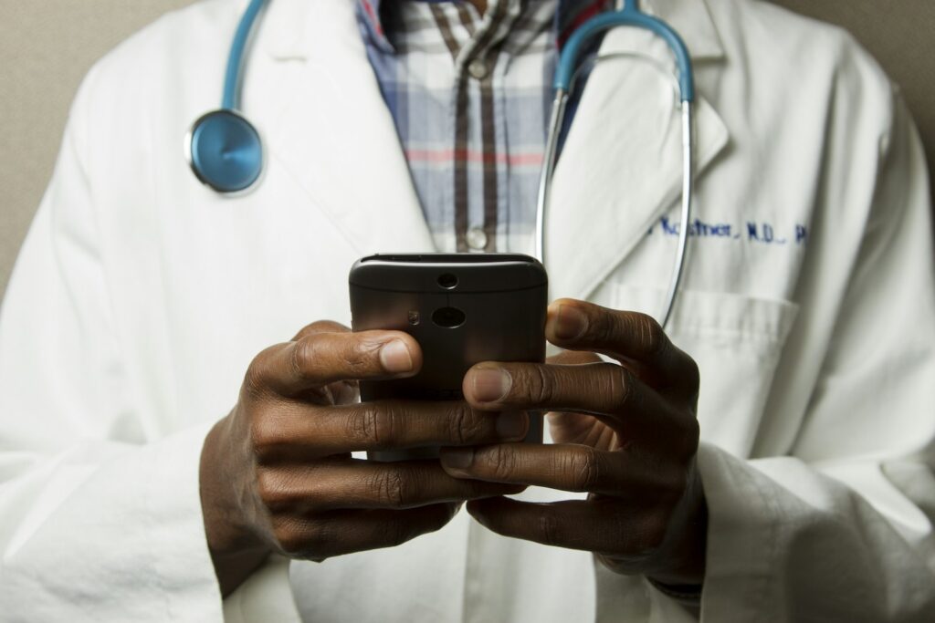 Healthcare professional at work